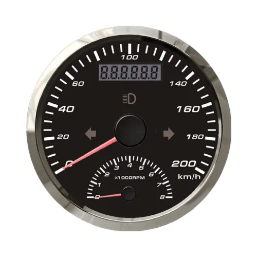 Miniatura 16 de ELING Velocímetro GPS universal de 124.3 mi/h con medidor de 8000 RPM para camión, barco, IP67, impermeable, clase de coche, 3.346 in, 9-32 V