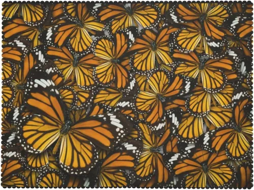 Miniatura 9 de BONDIJ Monarch - Mantel rectangular con diseño de mariposas impermeable, resistente a las arrugas, para comedor, cocina, fiestas, vacaciones, 54 x