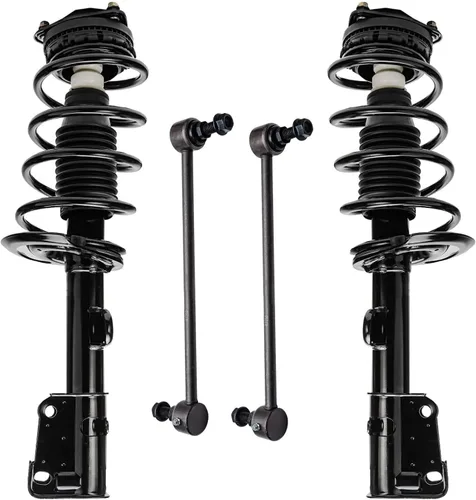 Miniatura 62 de Detroit Axle - Kit de puntales delanteros para Jeep Grand Cherokee 2005-2010 2006-2010 Commander 2007 2008 2009, 2 montajes rápidos de 2 barras