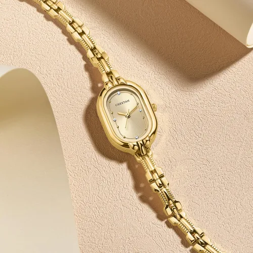 Miniatura 2 de CHEETAH Women's Gold Dainty Bangle Watch Small Vintage Bracelet, Easy Read Numeral Dial Waterproof