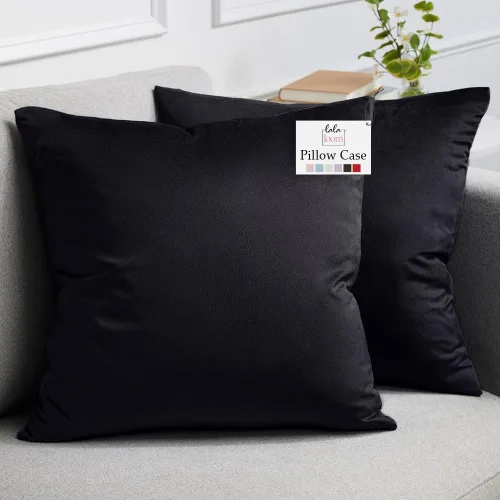 Miniatura 20 de lalaLOOM Juego de 2 fundas de almohada lujosas de terciopelo sedoso, 18 x 18 pulgadas, fundas de almohada decorativas más suaves, cremallera oculta