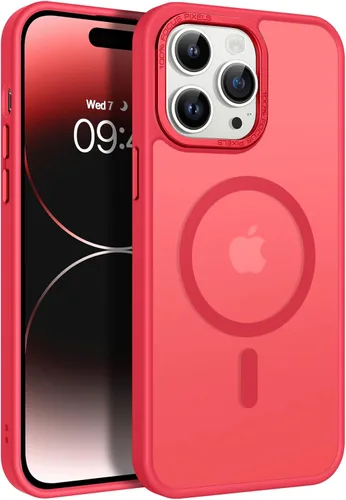 Miniatura 14 de BENTOBEN Funda magnética para iPhone 14 Pro [compatible con Magsafe] translúcida mate 14 Pro, delgada, a prueba de golpes, para mujeres, hombres