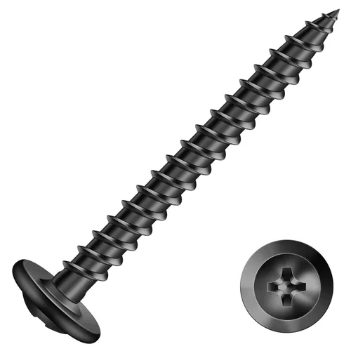 Miniatura 28 de #8 x 5/8 "Tornillo de madera 500 piezas de acero de aleación estándar hilo truss cabeza rápida autorroscante por SG TZH plata - aleación de acero