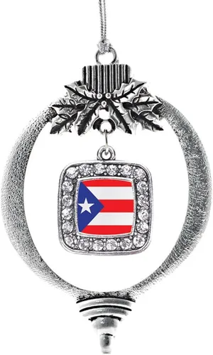Miniatura 18 de Inspired Silver - Nana púrpura - Adorno de Navidad plateado - Adorno cuadrado para árbol de Navidad con circonita cúbica - Decoración colgante