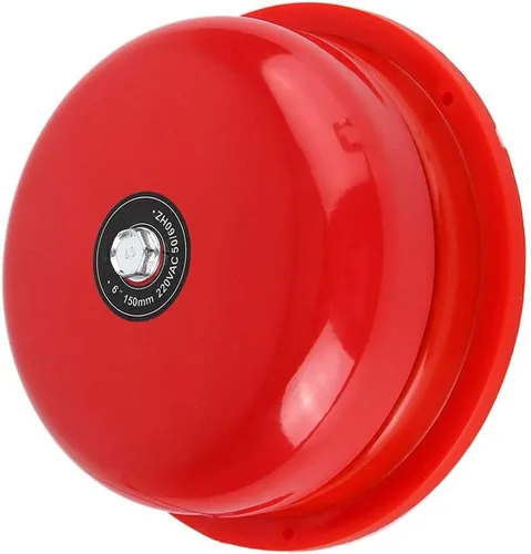 Miniatura 2 de Campana eléctrica de acero inoxidable de 6 pulgadas 100db AC tipo huelga interna, campana de alarma contra incendios para evacuación de emergencia