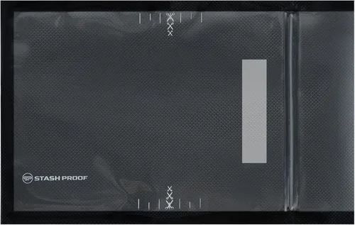 Miniatura 7 de Bolsas de polietileno de almacenamiento resistentes con cierre al vacío de 7 x 11 pulgadas (negro y transparente) (100 unidades) sin BPA de 5.5 mil