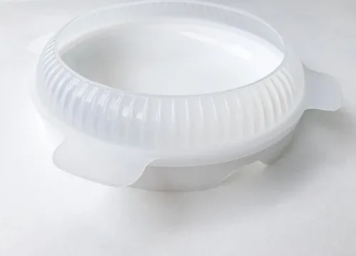 Miniatura 4 de 1 molde redondo de silicona Eclipse para mousses de color blanco, molde para hornear, pasteles de gasa de mousse, sartén, galletas, dulces, helado