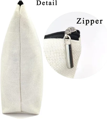 Miniatura 3 de Bolsa de cosméticos para mujer, material de lino impermeable, regalos para amantes del anime para niñas, organizador de maquillaje de viaje