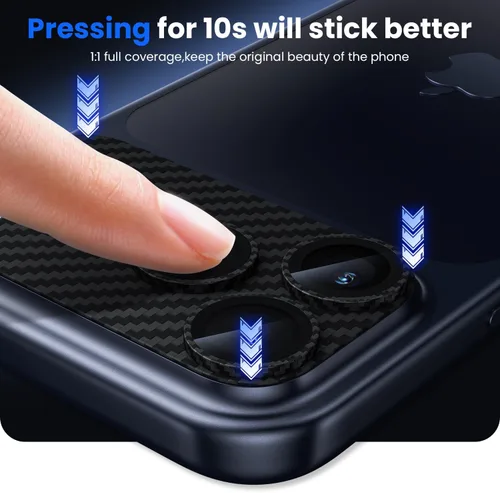 Miniatura 5 de WSKEN Protector de lente de cámara para iPhone 17 Pro, [grado militar resistente a roturas] [fuerte adherencia] protector de pantalla de cámara