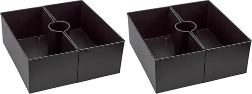 Miniatura 14 de AuldHome Design Maceta de sombrilla para mesa de patio con agujero para sombrilla (blanco)