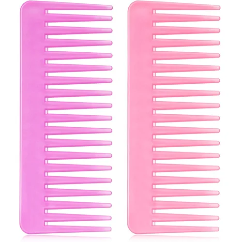 Miniatura 11 de Patelai Peine de Dientes Anchos Peine Grande Desenredante de Cabello para Cabello Rizado, Húmedo y Seco, Accesorios Desenredantes Sin Mango