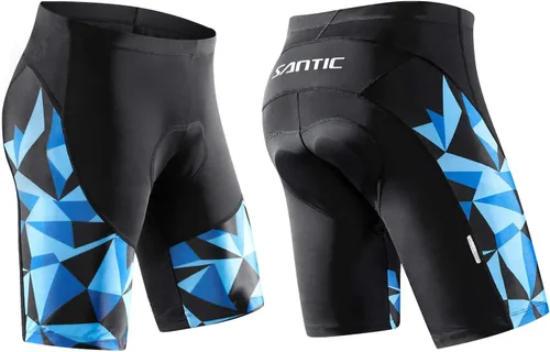 Miniatura 49 de Santic Pantalones cortos de ciclismo para hombre, pantalones acolchados para ciclismo, ropa de ciclismo