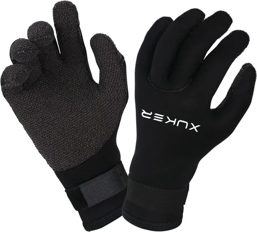 Miniatura 6 de XUKER Guantes de agua, de neopreno de 0.118 pulgadas y 0.197 pulgadas, guantes de invierno para buceo, esnórquel, surf