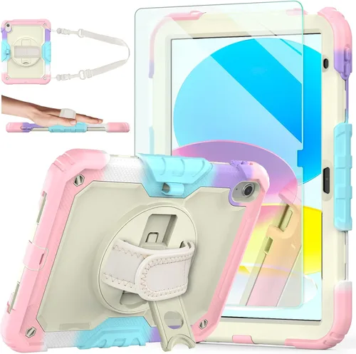 Miniatura 14 de Funda para iPad de 9ª/8ª/7ª generación, funda para iPad 10.2 2021/2020/2019, [a prueba de niños] ambison funda protectora de cuerpo completo