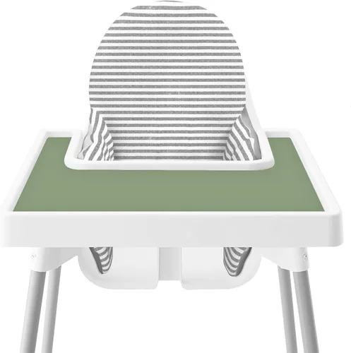 Miniatura 2 de Mantel individual para silla alta IKEA Antilop para bebé, paquete de 2 unidades, resistente a las manchas, antideslizante, de silicona, para silla