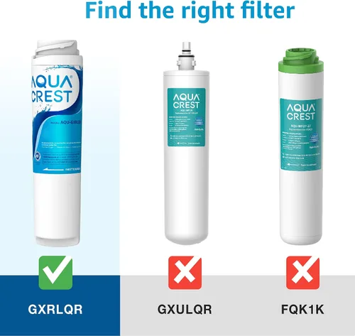 Miniatura 2 de AQUA CREST GXRLQR - Filtro de agua en línea para debajo del fregadero, repuesto para filtro de agua GE SmartWater Twist and Lock GXRLQR, certificado