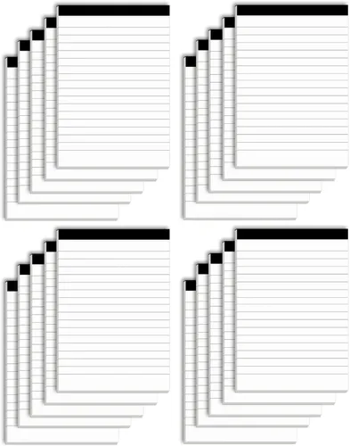 Miniatura 11 de 6 piezas de recambios para bloc de notas de 3 x 5 pulgadas, mini cuaderno de notas en blanco con 30 hojas cada bloc, papel rayado de reglas