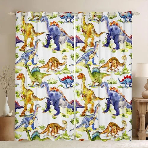 Miniatura 27 de Cortinas de ventana con bandera estadounidense, cortinas de fútbol para niños, 42 pulgadas de ancho x 84 pulgadas de largo, tratamientos de ventana