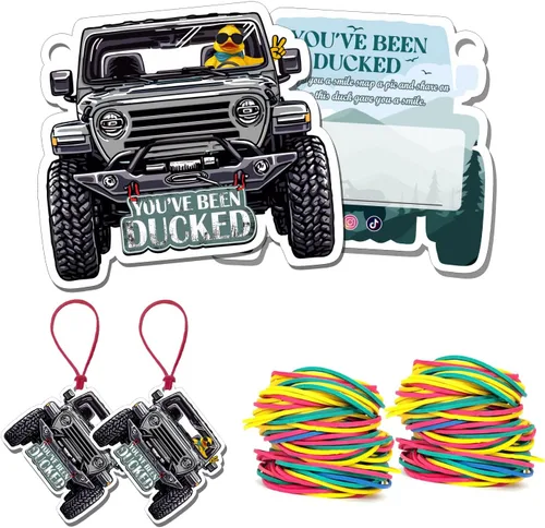 Miniatura 13 de You've Been Ducked - Tarjeta de juego, tarjeta de juego para Jeep o SUV, etiquetas de pato, pato de goma para etiquetas, diseño de automóvil de 4 4