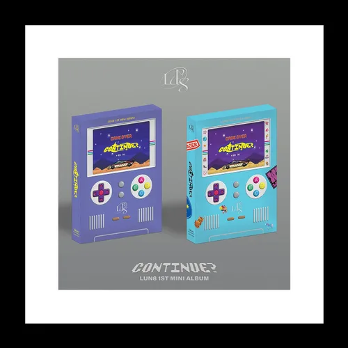 LUN8 CONTINUE? 1er mini álbum CD+POB+Photobook+Libro de letras+Pegatina+Perfil de miembro y carta de bricolaje+Tarjeta fotográfica+seguimiento