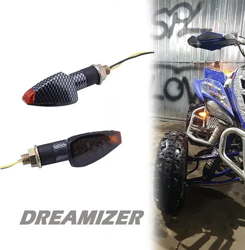 Miniatura 6 de DREAMIZER 4 unids universal motocicleta LED intermitentes luces intermitentes luces intermitentes luz ámbar compatible con Yamaha MT03 MT07 MT09