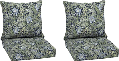 Miniatura 169 de Arden Outdoor Deep Seat Cushion Set, 24 x 24 pulgadas, Cojín para exteriores resistente al clima, a la lluvia y a la decoloración para silla, sofá