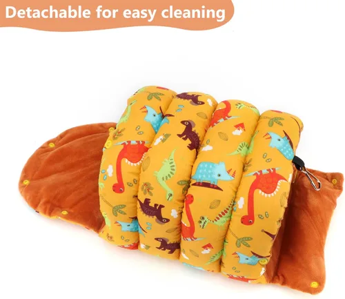 Miniatura 5 de Wontee Casa nido de pájaros, para invierno, cálida cabaña para acurrucarse, cama para pájaros, hamaca colgante para loros, periquitos, periquitos