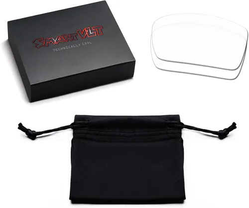 Miniatura 8 de SmartVLT Juego de 5 lentes de repuesto para hombre Oakley Fuel Cell OO9096 Combo Pack S01, Stealth Negro y fuego Rojo y azul hielo y plata Titanio