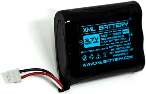 Miniatura 4 de Paquete de 2 baterías recargables de iones de litio 300-10186 3.7 V 7800 mAh para panel de sistema de seguridad