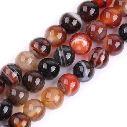 Miniatura 156 de GEM-Inside Cuentas sueltas de amatista natural de 14 mm, gemas de cristal redondo, piedra de energía para hacer joyas, 15 pulgadas Amatista oscura