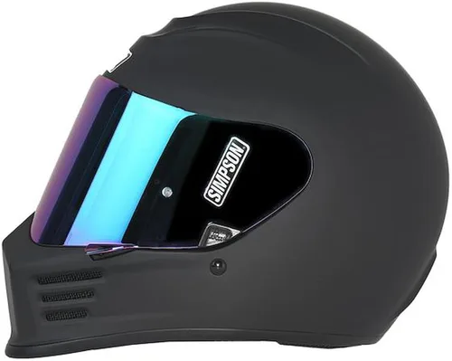 Miniatura 2 de Simpson SPBXL3 Speed Bandit Casco de rostro entero para motocicleta Tamaño - XL - Negro mate - Incluye protector transparente - El protector