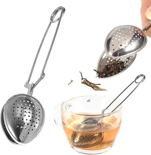 Miniatura 3 de Colador de té, filtro infusor de acero inoxidable en forma de bola, filtro para tés de hojas sueltas, pellizcador de gotas de agua