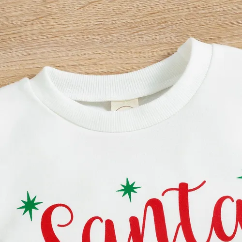 Miniatura 78 de Conjunto de sudadera con cuello redondo y estampado de pastel de calabaza para niña, camiseta y pantalones acampanados