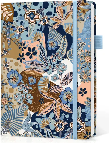 Miniatura 16 de Taja Cuaderno rayado para mujeres y hombres, diario de cuero de tapa dura para escribir, cuaderno de rayas universitarias A5 para trabajo y toma