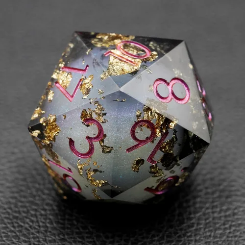 Miniatura 9 de Sharp Edge Eyeball D20 - Dados grandes individuales de 1.76 pulgadas con estuche de regalo, dados de ojo móvil de dragón para Calabozos y Dragones