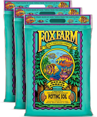 Miniatura 9 de FoxFarm Tierra para macetas Ocean Forest, 12 cuartos de galón, textura ligera, aireada, diseñada para todas las plantas en contenedores, pH ajustado