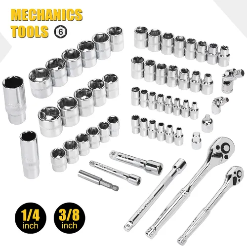Miniatura 2 de TOPLINE Juego de herramientas para el hogar de 467 piezas para mecánicos, bolsa de herramientas de 16 pulgadas con kit de herramientas para el hogar