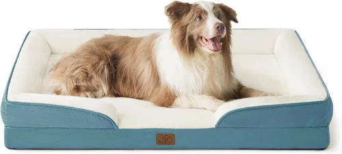 Miniatura 88 de Bedsure Cama ortopédica XL para perros extragrandes, cama lavable para perros y gatos, impermeable, cómodo sofá para perros con funda extraíble