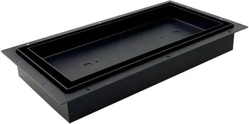 Miniatura 18 de Fittes Ventilación de suelo empotrada [Luxe], cubierta minimalista de acero sólido para registro de retorno de aire HVAC, solución de flujo de aire