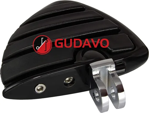 Miniatura 4 de Pedal de pie delantero o trasero de aluminio para motocicleta con soportes para todos los martillos de Victory (delantero (para piloto), estilo: 1