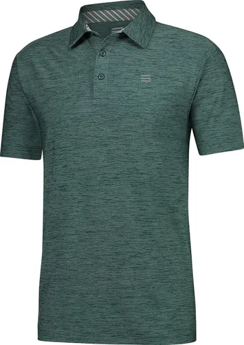 Three Sixty Six - Camisetas de golf para hombre, camiseta tipo polo de manga corta con cuello atlético e informal y material Dry-Fit