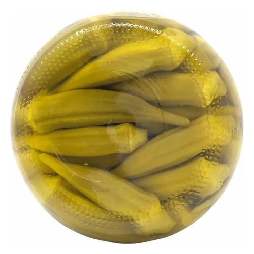 Miniatura 5 de Lara's Pickled Okra con bandeja para servir (paquete de 2, 64 onzas cada uno) - Okra suave de estilo sureño artesanal - Perfecto para charcutería
