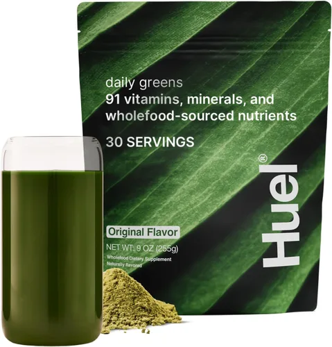 Miniatura 16 de Huel Daily Greens Lemon & Ginger Polvo de Superalimento Verde 91 Vitaminas, Minerales e Ingredientes de Origen Alimenticio Completo