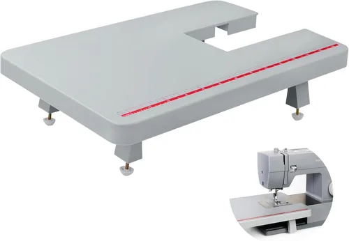 Mesa de extensión para máquinas de coser de alta resistencia 4411, 4423, 4432, 4452, 5511, 5523, 5532, 6335, amplía el espacio de trabajo con pierna