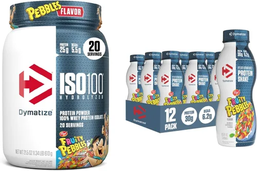 Miniatura 16 de Dymatize ISO100 Proteína hidrolizada en polvo, 100% aislado de proteína de suero, 0.88 onzas (25 g) de proteína, 0.19 onzas (5.5 g) de BCAA, sin