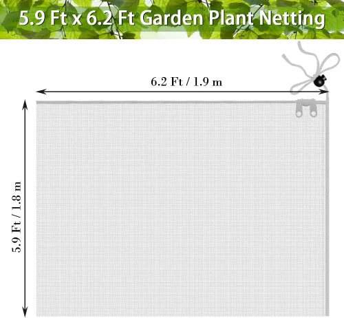 Miniatura 6 de Cubiertas de red para árboles frutales con cremallera para proteger de ardillas y pájaros, red grande para árboles frutales, protección de red