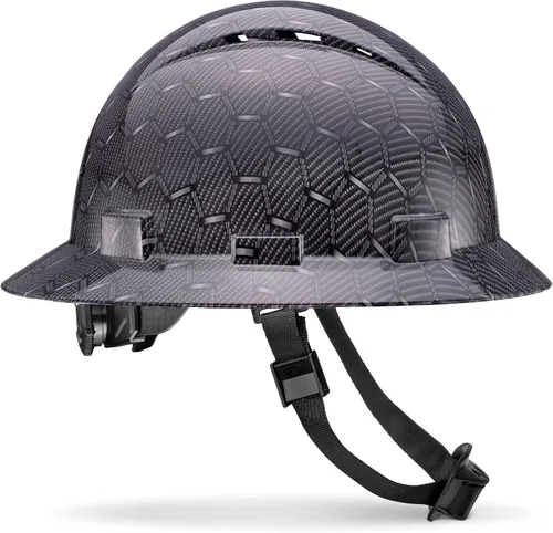 Miniatura 11 de Casco de ala completa actualizado, ventilado, acolchado, aprobado por la OSHA Tipo 1 Clase C para trabajos de construcción, cascos de construcción