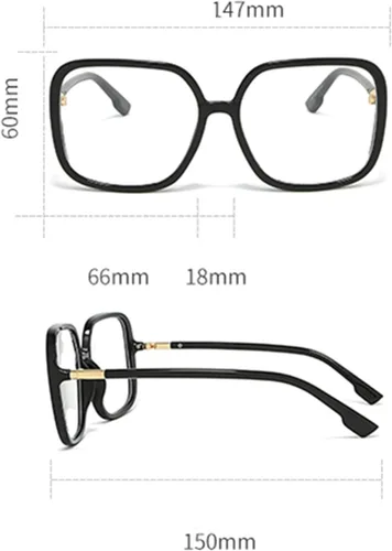 Miniatura 4 de Gafas de lectura cuadradas retro para mujer, bloqueo de luz azul, marcos de anteojos de gran tamaño, lente grande Verde