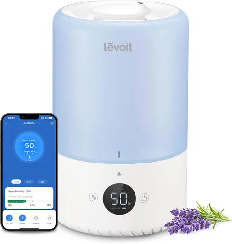 Miniatura 15 de LEVOIT Humidificador ultrasónico de niebla fría con llenado superior Classic 160, súper fácil de llenar y limpiar, funcionamiento silencioso