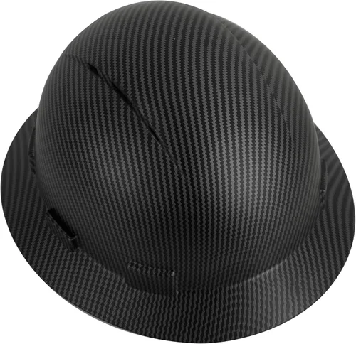 Miniatura 10 de Zeluga Casco duro de ala completa HDPE, casco de seguridad de construcción con orificios ventilados, suspensión de trinquete ajustable de 6 puntos